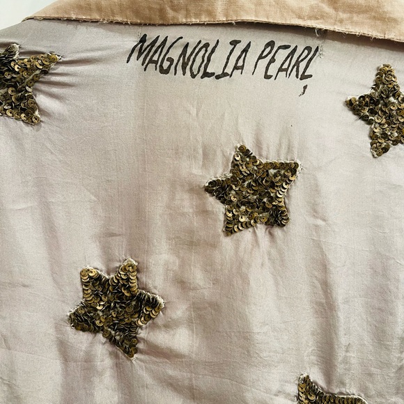 SOLD ‼️ Magnolia Pearl Silk Monique Jacket Moon dust NWT. - Picture 3 of 12